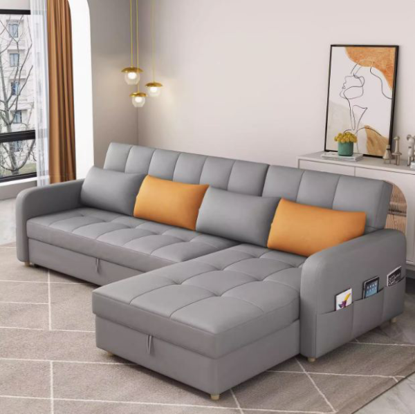 GHẾ SOFA GIƯỜNG KÉO THÔNG MINH HIỆN ĐẠI NVLX1 GHI