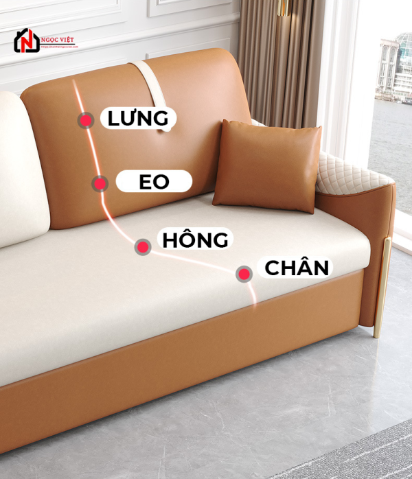 GHẾ SOFA GIƯỜNG HIỆN ĐẠI ĐA NĂNG NVED5 - Hình ảnh 4