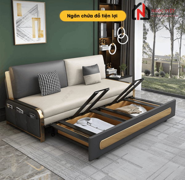GHẾ SOFA KÉO THÀNH GIƯỜNG PHONG CÁCH BẮC ÂU NVED2 - Hình ảnh 4