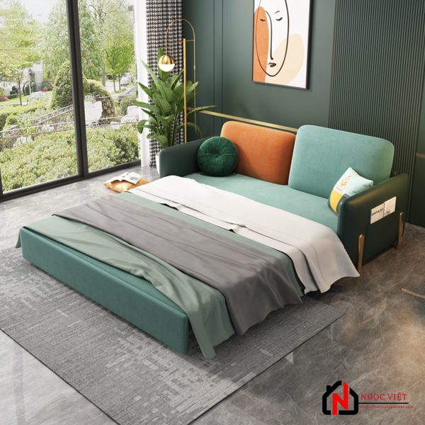 GHẾ SOFA GIƯỜNG KIỂU Ý KHUNG CHÂN MẠ VÀNG NVED88 - Hình ảnh 6