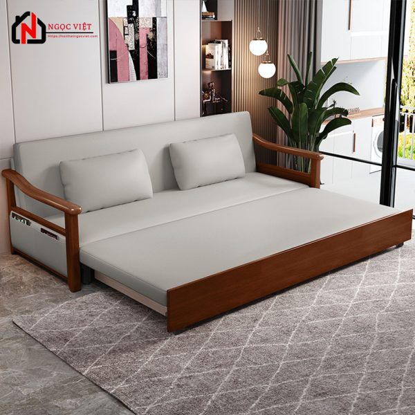 GHẾ SOFA GIƯỜNG GỖ CỔ ĐIỂN TINH TẾ NVEC2 - Hình ảnh 4