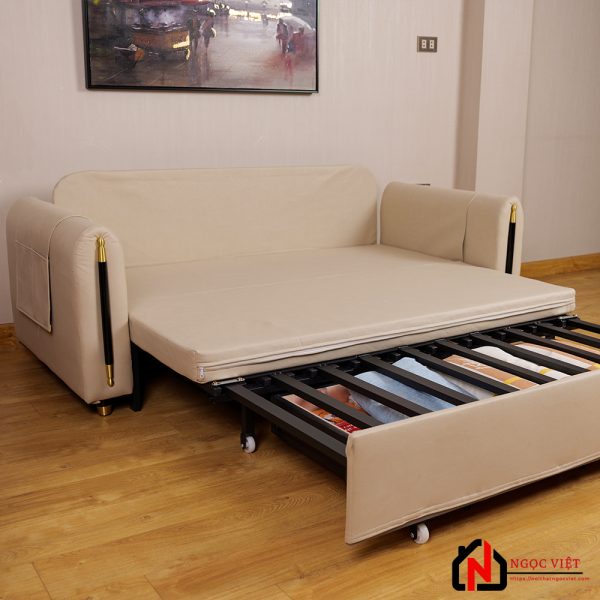 GHẾ SOFA GIƯỜNG THÔNG MINH MÀU RƯỢU CHAMPAGNE NVED7 - Hình ảnh 4