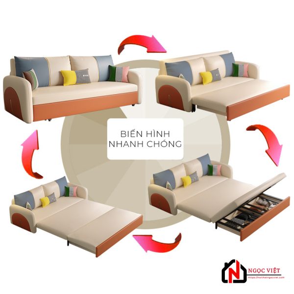 GHẾ SOFA GIƯỜNG TIỆN NGHI PHONG CÁCH COLOR BLOCK NVED12 - Hình ảnh 4