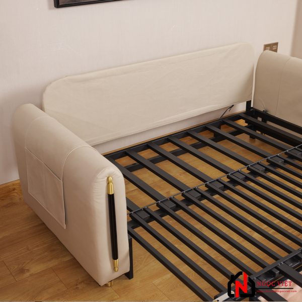 GHẾ SOFA GIƯỜNG THÔNG MINH MÀU RƯỢU CHAMPAGNE NVED7 - Hình ảnh 3