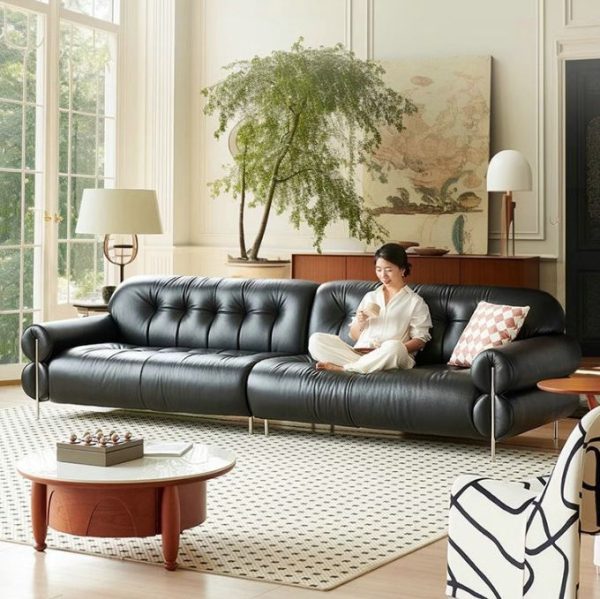 SOFA DA PHONG CÁCH TỐI GIẢN KIỂU Ý NVSA1