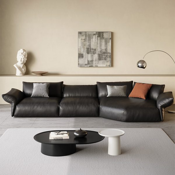 Sofa Góc Da Cao Cấp NVSC2 – Biểu Tượng Của Sự Tối Giản & Đẳng Cấp