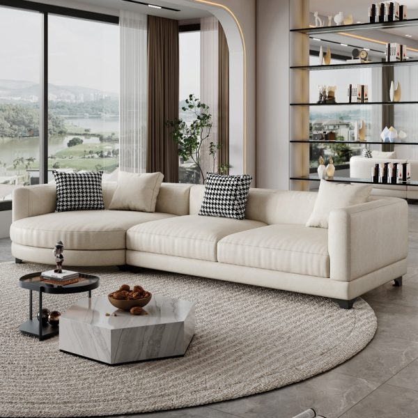 Sofa Góc Vải Cao Cấp NVSC3 – Nghệ Thuật Của Sự Mềm Mại & Thanh Lịch