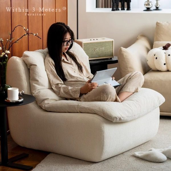 SOFA ĐƠN VẢI DỆT KIM KÈM ĐÔN ĐỂ CHÂN NVSD2 - Hình ảnh 4