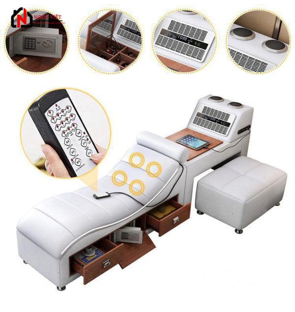 GIƯỜNG MASSAGE BỌC DA ĐA CÔNG NĂNG NVA81 - Hình ảnh 5