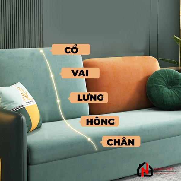GHẾ SOFA GIƯỜNG KIỂU Ý KHUNG CHÂN MẠ VÀNG NVED88 - Hình ảnh 4