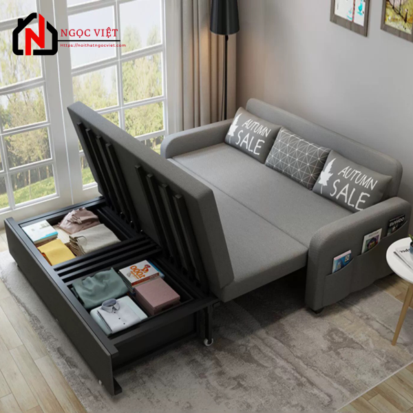 GHẾ SOFA THÔNG MINH CHUYỂN ĐỔI THÀNH GIƯỜNG NVED15 - Hình ảnh 4