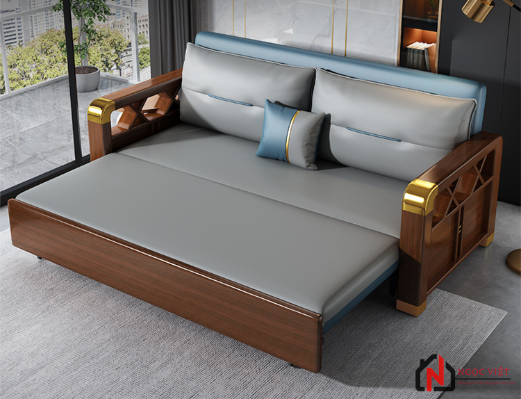sofa giường gỗ