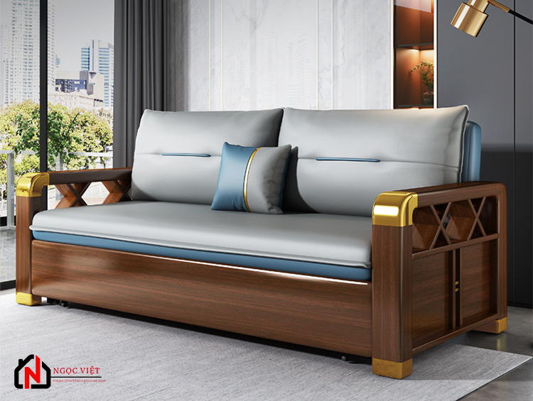sofa giường gỗ