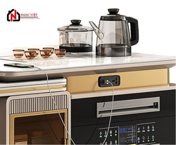 BÀN ĂN KÈM BÀN ĐẢO THÔNG MINH ĐA NĂNG NVDP16 - Hình ảnh 2