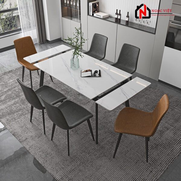 BỘ BÀN ĂN MẶT ĐÁ CAO CẤP MỞ RỘNG THÔNG MINH NVDP18