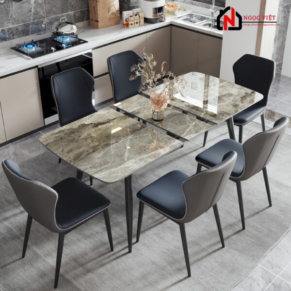 BỘ BÀN ĂN THÔNG MINH MỞ RỘNG MẶT ĐÁ LINH HOẠT NVDP20 - Hình ảnh 4
