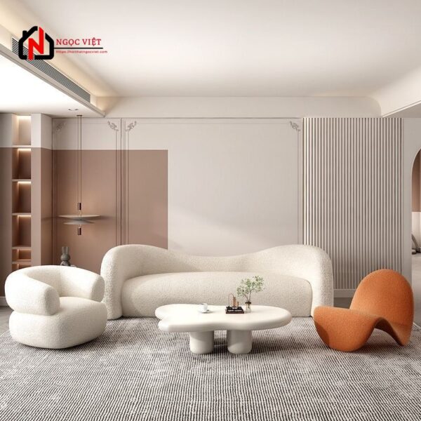 GHẾ SOFA PHÒNG KHÁCH BO TRÒN MỀM MẠI NVPK32