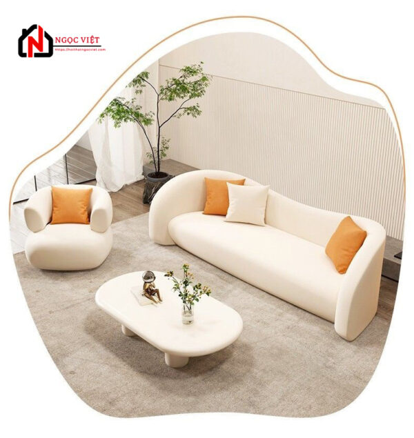 GHẾ SOFA PHÒNG KHÁCH BO TRÒN MỀM MẠI NVPK32 - Hình ảnh 3