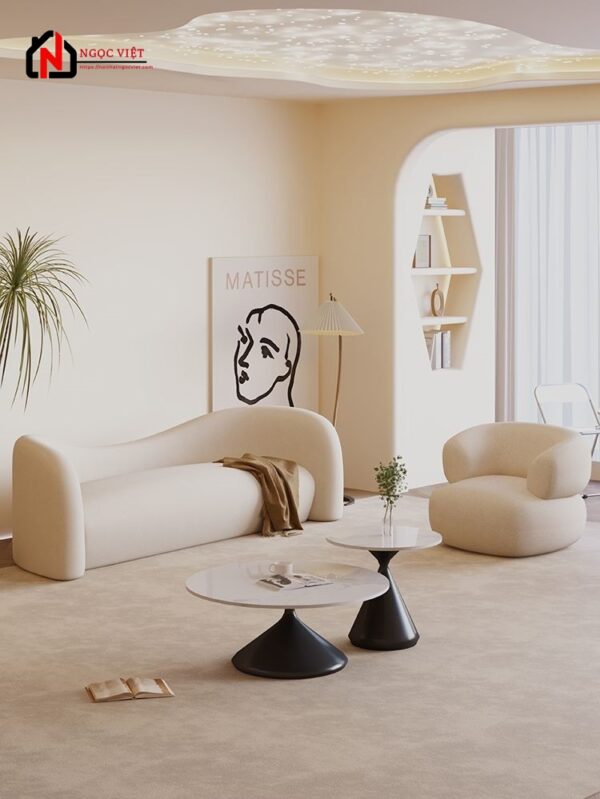 GHẾ SOFA PHÒNG KHÁCH BO TRÒN MỀM MẠI NVPK32 - Hình ảnh 2