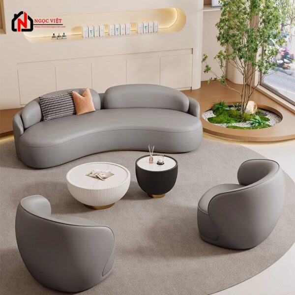 GHẾ SOFA PHÒNG KHÁCH DÁNG CONG TINH TẾ NVPK31
