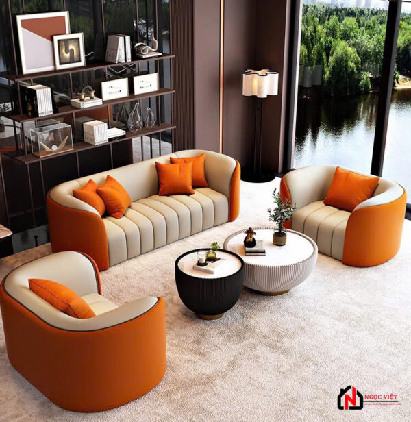 SOFA PHÒNG KHÁCH THẨM MỸ BẮC ÂU THỜI THƯỢNG NVPK20