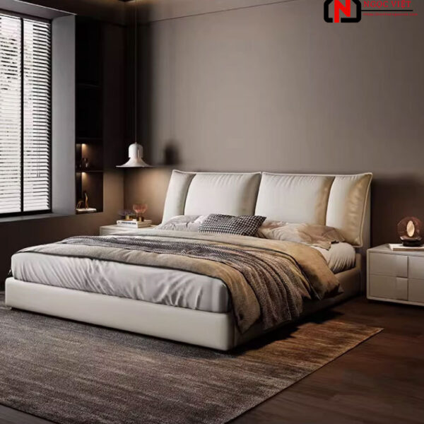 GIƯỜNG NGỦ BỌC DA KIỂU Ý HIỆN ĐẠI TỐI GIẢN NVODGN15
